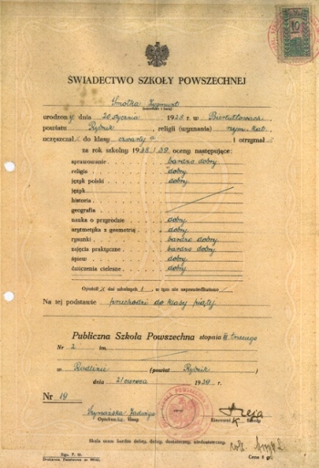 47_Świadectwo z 1939r.