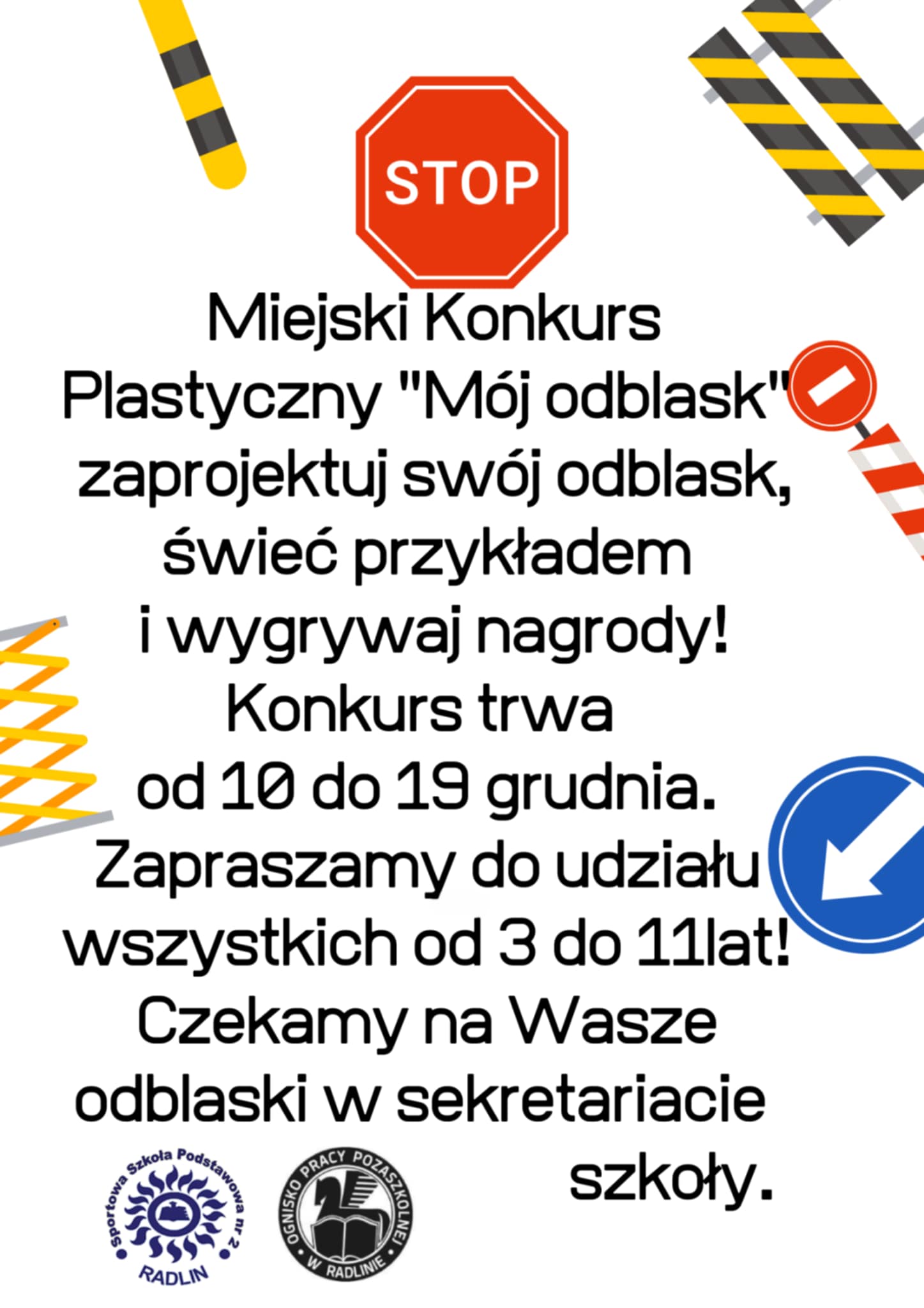 Miejski Konkurs Plastyczny ''Mój odblask'' - zapraszamy do udziału 