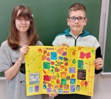 Uczniowie klasy 6b  w projekcie ''Radlin - Miasto Talentów''