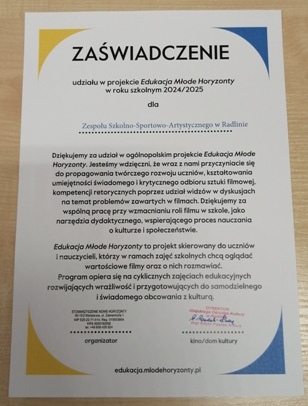 Edukacja Młode Horyzonty 2024/2025