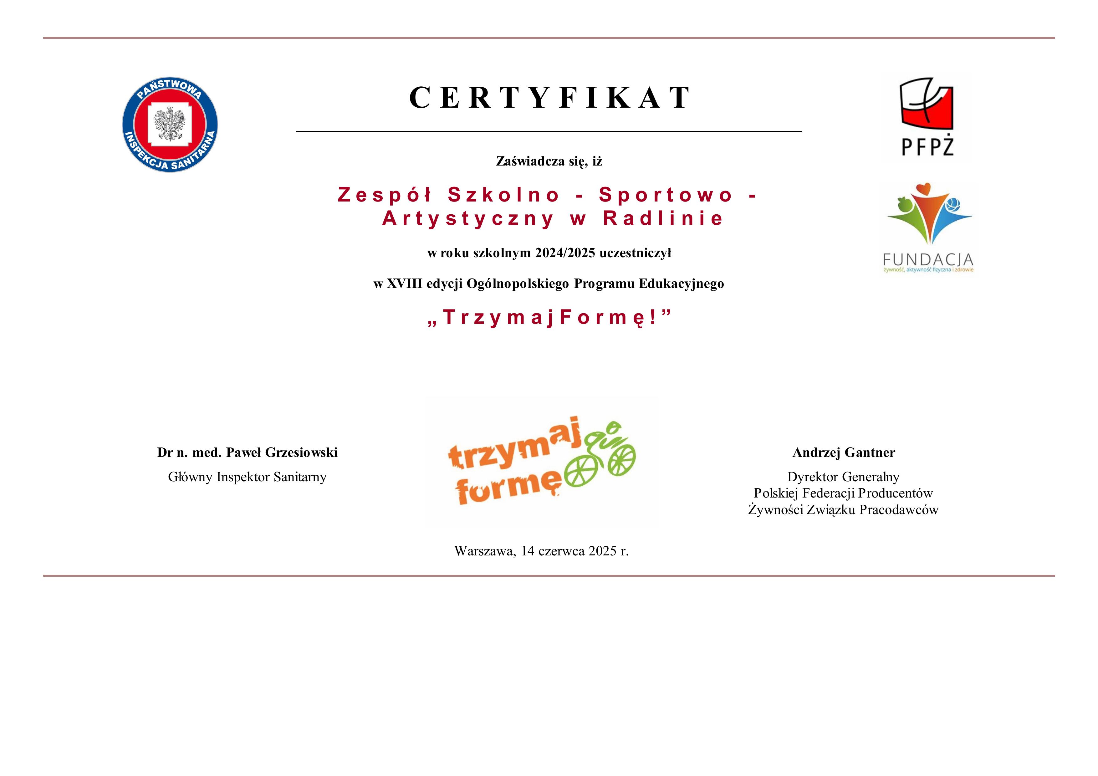 Certyfikat