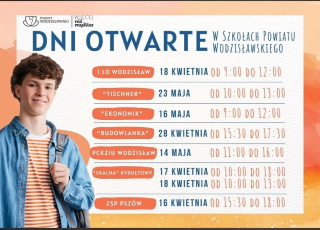 Dni otwarte w szkołach powiatu wodzisławskiego 2026