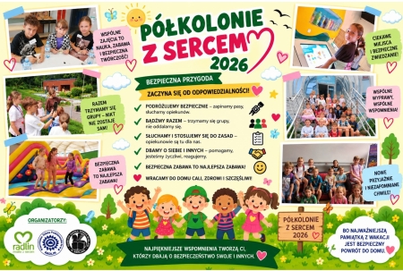 Wspomnienie z wakacyjnych półkolonii 2026. Bezpiecznie, Zdrowo i Zabawnie