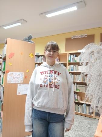 Odwiedziny przewodniczącej Samorządu Szkolnego 