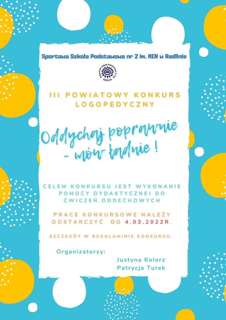 Iii Powiatowy Konkurs Logopedyczny Zesp Szkolno Sportowo