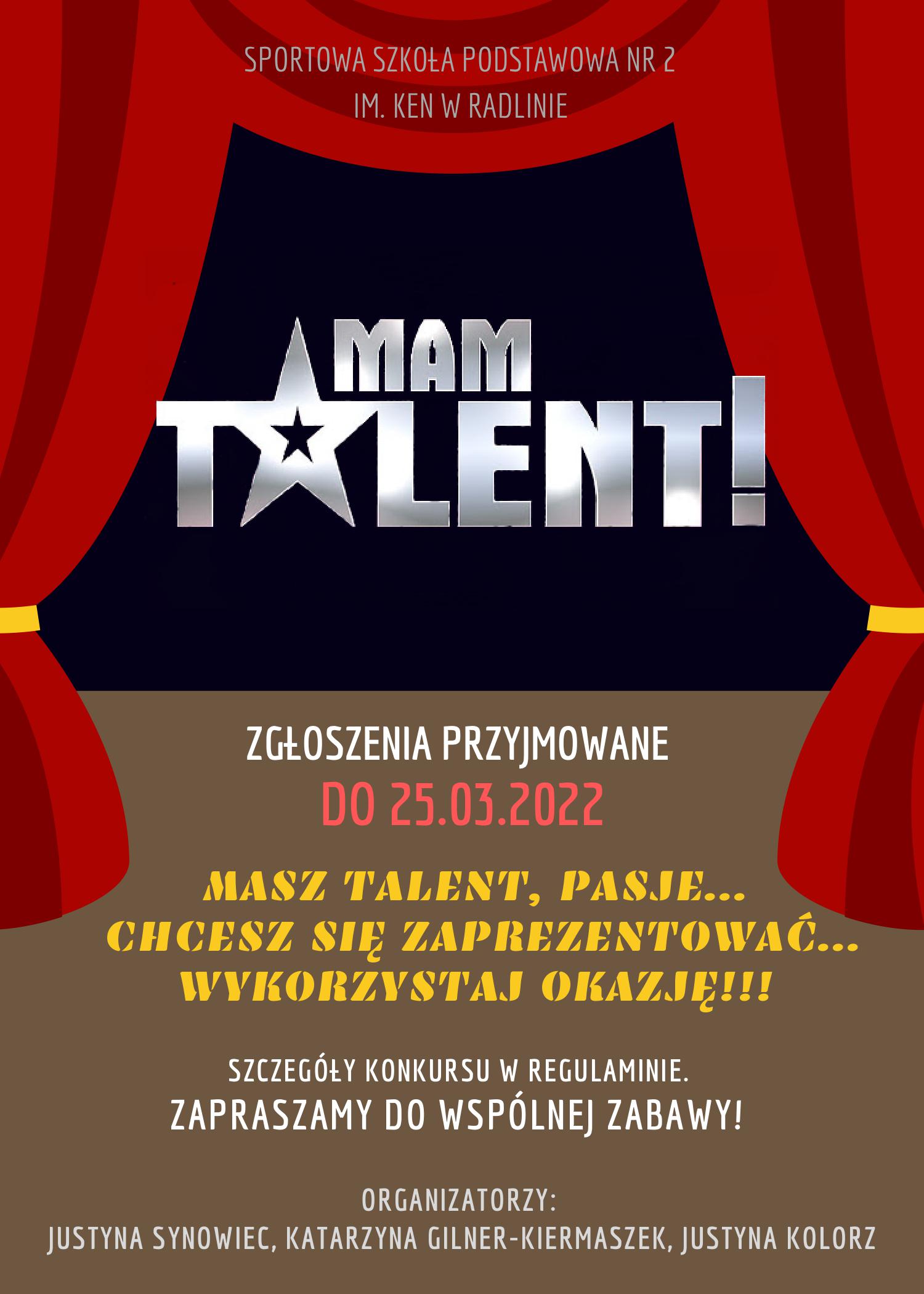 ''Mam talent'' szkolny konkurs
